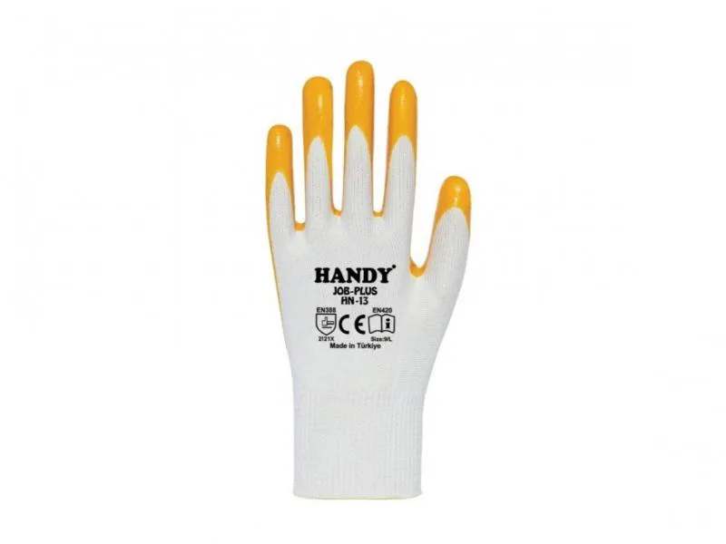 HANDY SARI-BEYAZ NİTRİL ELDİVEN HN13(288 ÇİFT)