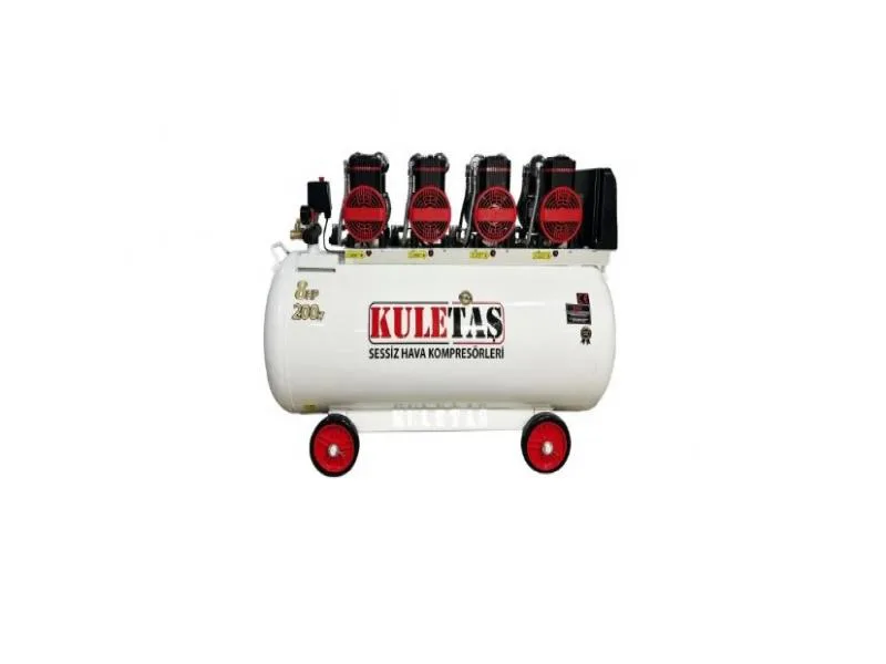 KULETAŞ HAVA KOMPRESÖRÜ SESSİZ YAĞSIZ 200 LT 8 HP