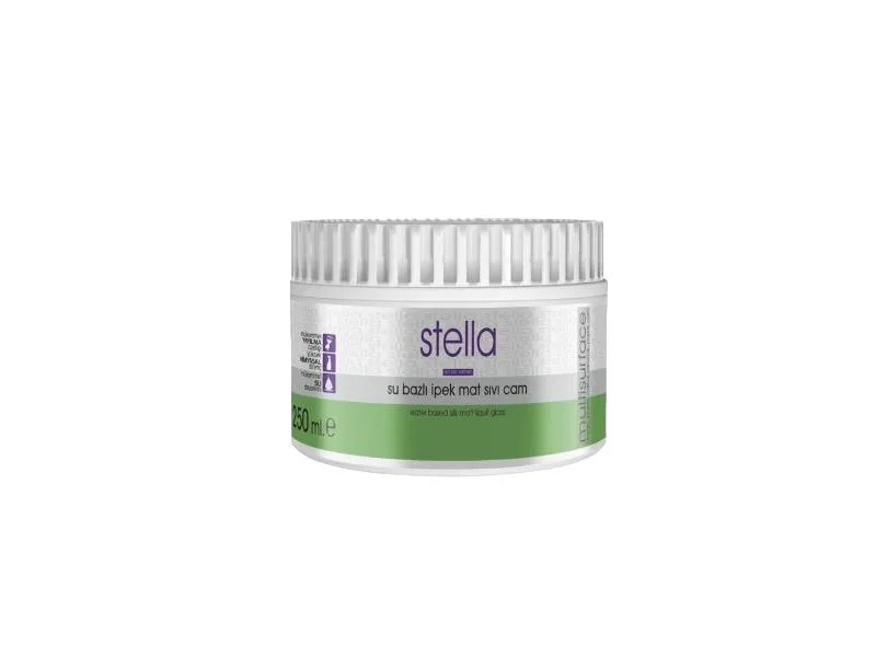 STELLA SU BAZLI SIVI CAM İPEK MAT 250 ML ŞEFFAF(6)