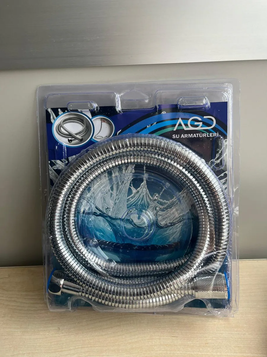 AGD PASLANMAZ DUŞ HORTUMU 150CM BLİSTERLİ