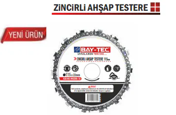 BAYTEC ZİNCİRLİ AHŞAP TESTERE 125MM