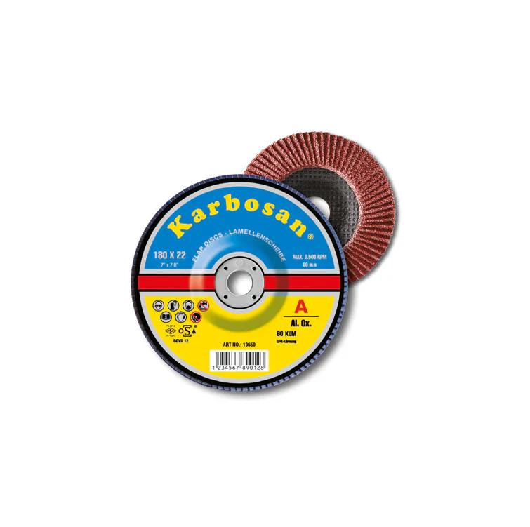 KARBOSAN FLAP DİSK NK 40Kum 115x22mm (KONİK) (10)