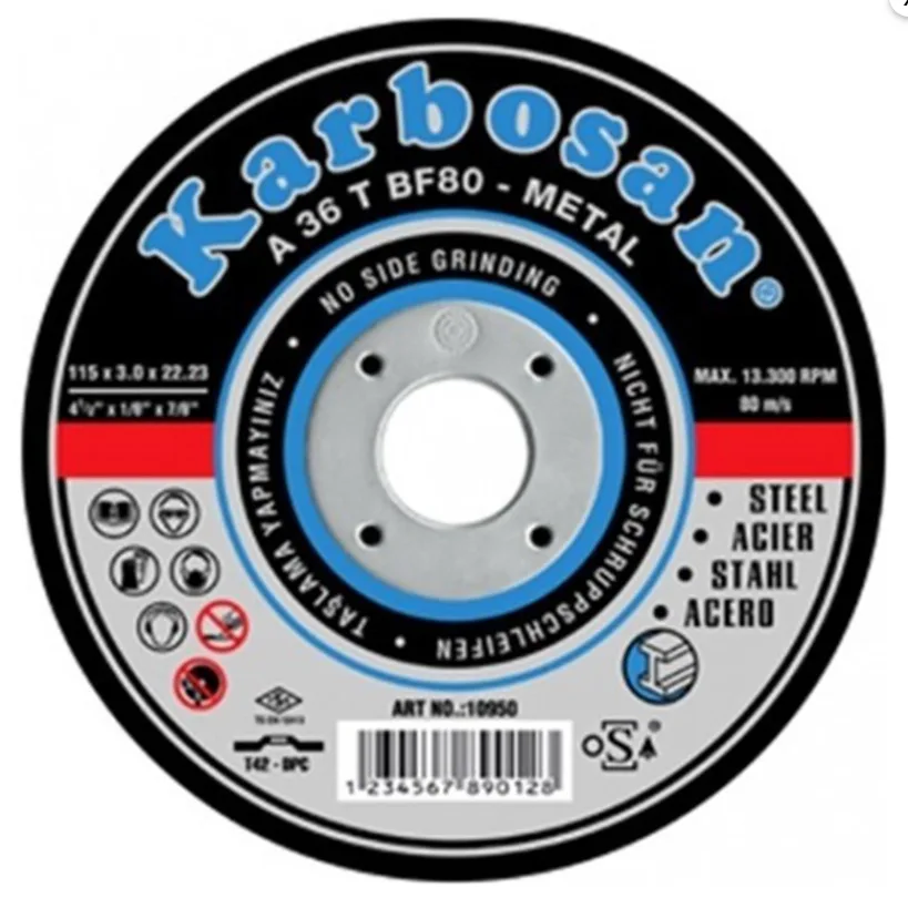 KARBOSAN KESME TAŞI NK DÜZ 115x3.0x22A 36T (50AD)