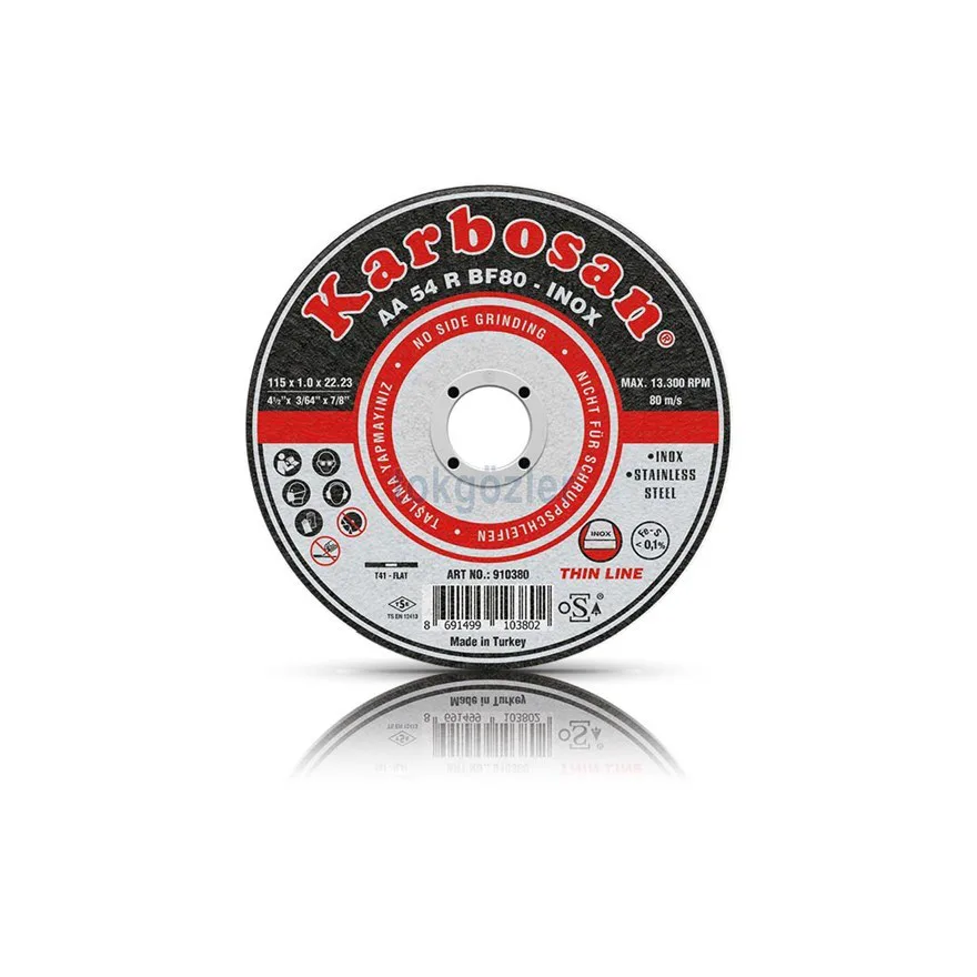 KARBOSAN METAL THİNLİNE KESİCİ NK180 x 1.9 İNOX