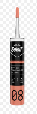 SELSİL 08 RTV YÜKSEK ISI SİLİKON 280 ML KIRMIZI(25