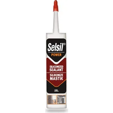 SELSİL SİLİKONİZE MASTİK BEYAZ (450gr) (25ad)