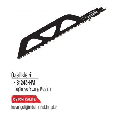 BAYTEC TUĞLA-YTONG TİLKİ KUYRUĞU S1243HM-305mm(20)