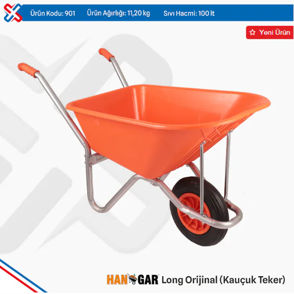 TUNA HANGAR LONG PLASTİK EL ARABASI