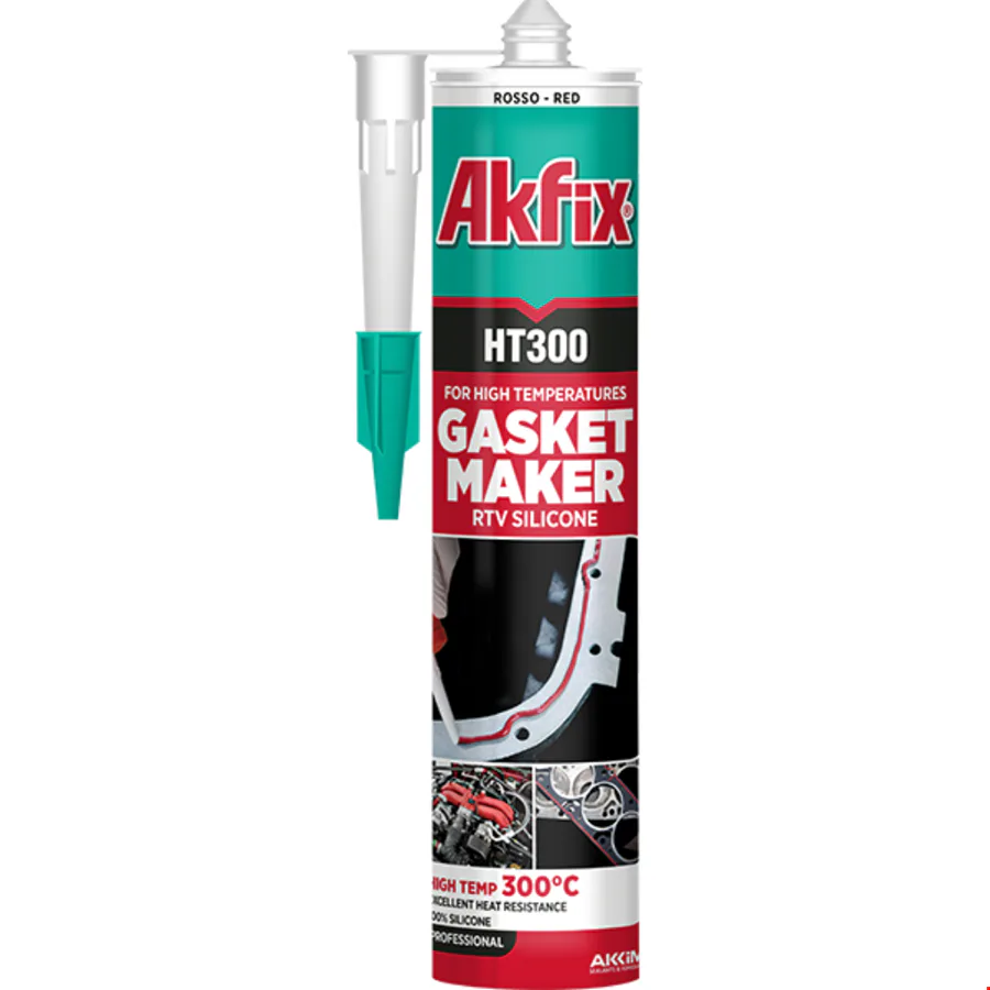 Akfix SA075 Silikon Yüksek Isı 280ml Kırmızı