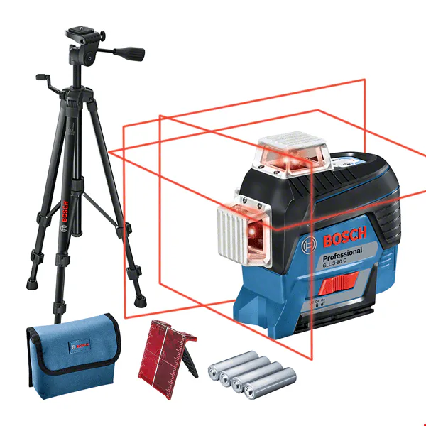 Bosch 0601063R01 Çizgi Lazer GLL 3-80 C BT 150 Tripod