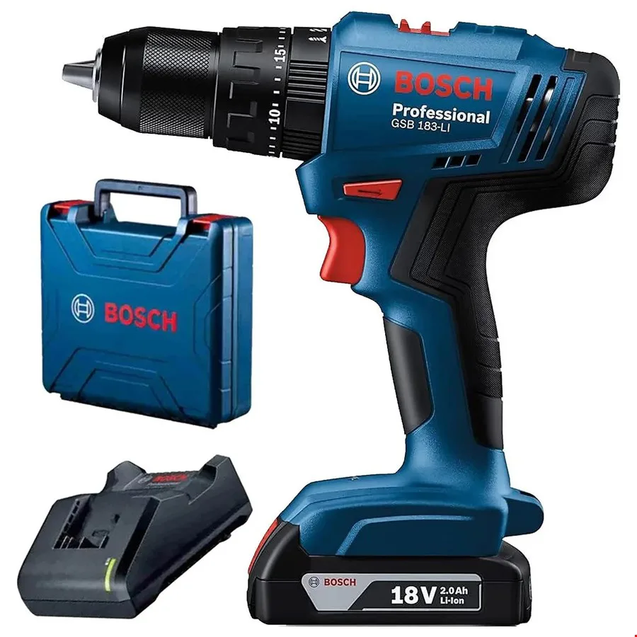 Bosch 06019K9101 Akülü Darbeli Matkap GSB 183 LI Tek Akü