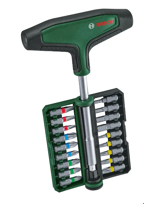 Bosch 1600A039J3 T Tipi Çok Amaçlı Tornavida Seti 19 Parça