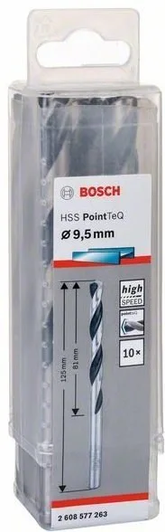 Bosch 2608577263 HSS-PointTec 9,5 mm 10'lu Paket