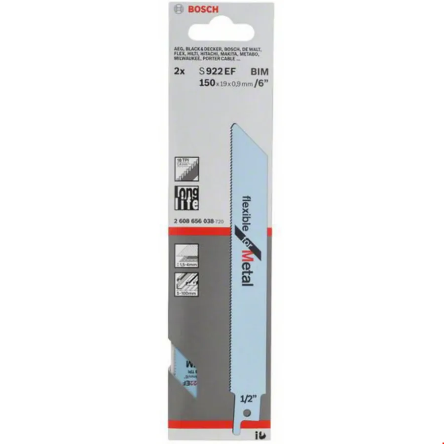 Bosch 2608656038 Panter Testere Flexfor Metal S922EF