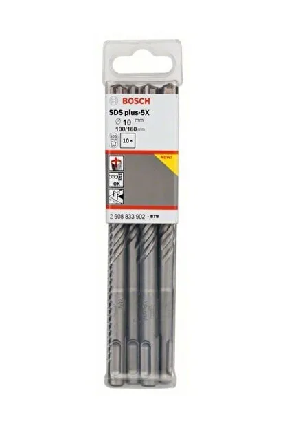 Bosch 2608833902 SDS-Plus-5X 10*160 mm 10'l Paket