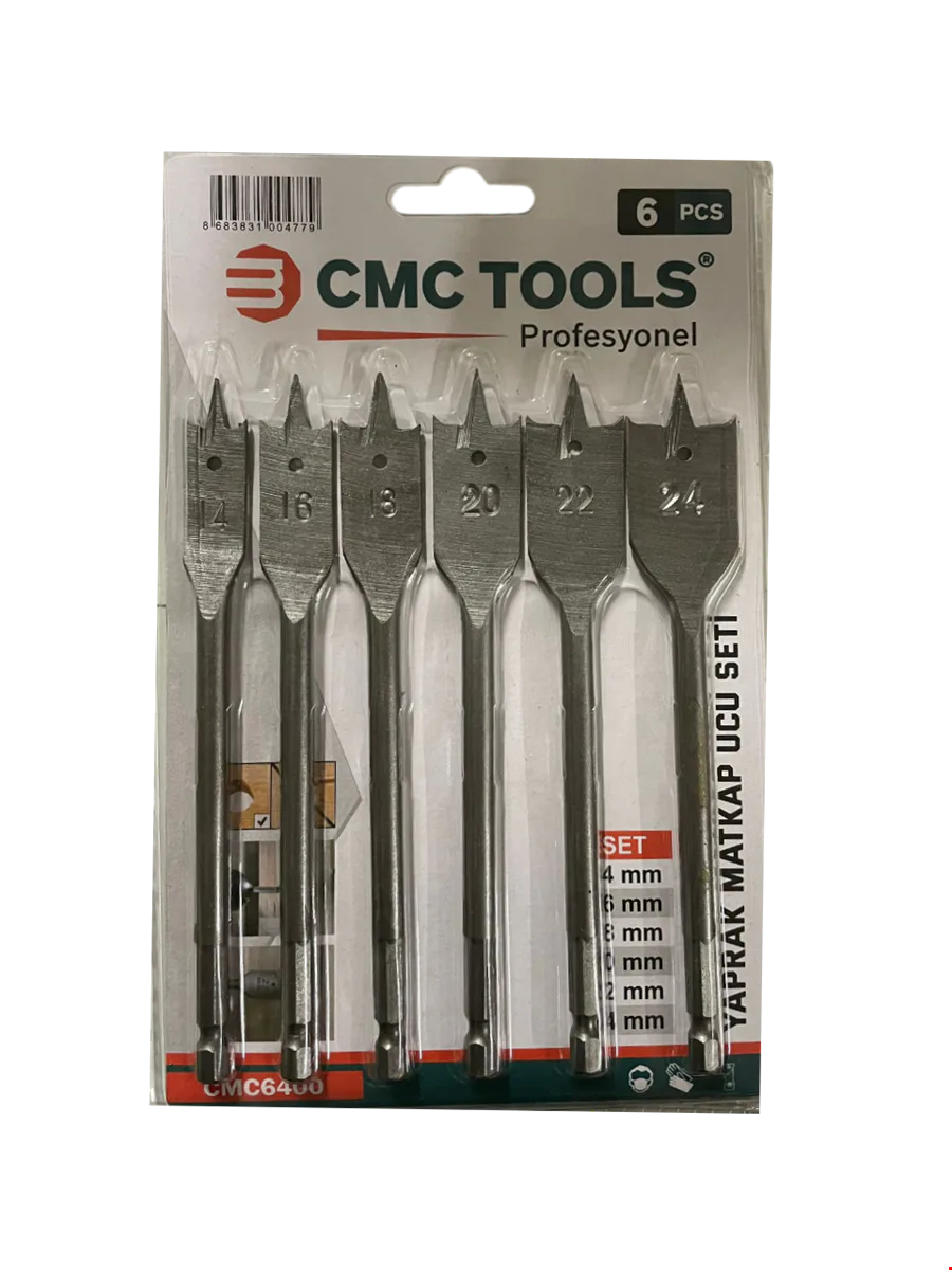 CMC 6400 Yaprak Matkap Ucu Seti 6 Parça