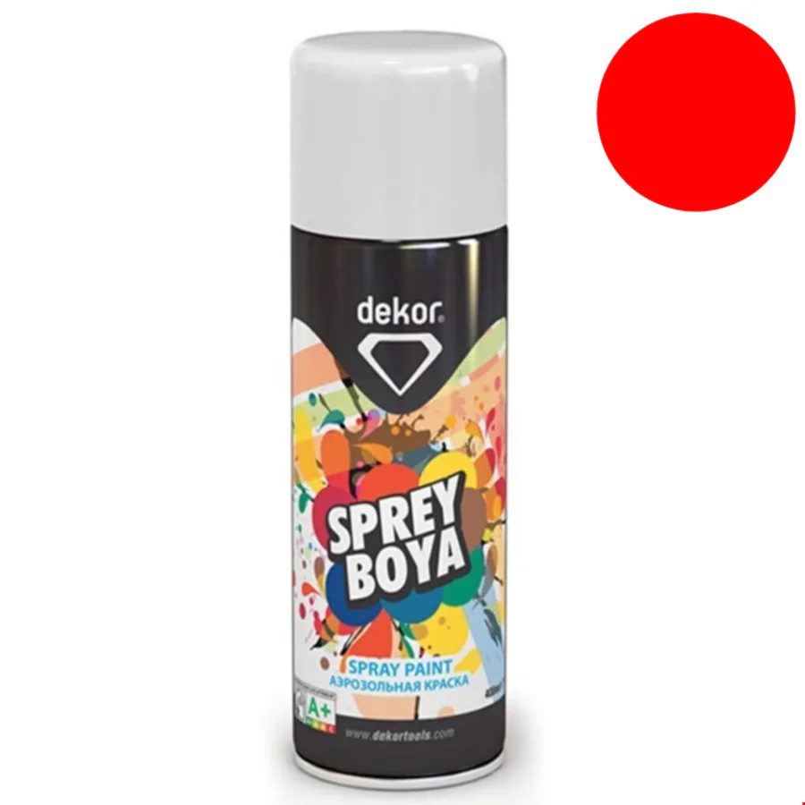 Dekor 651 Sprey Boya 400 ml Kırmızı