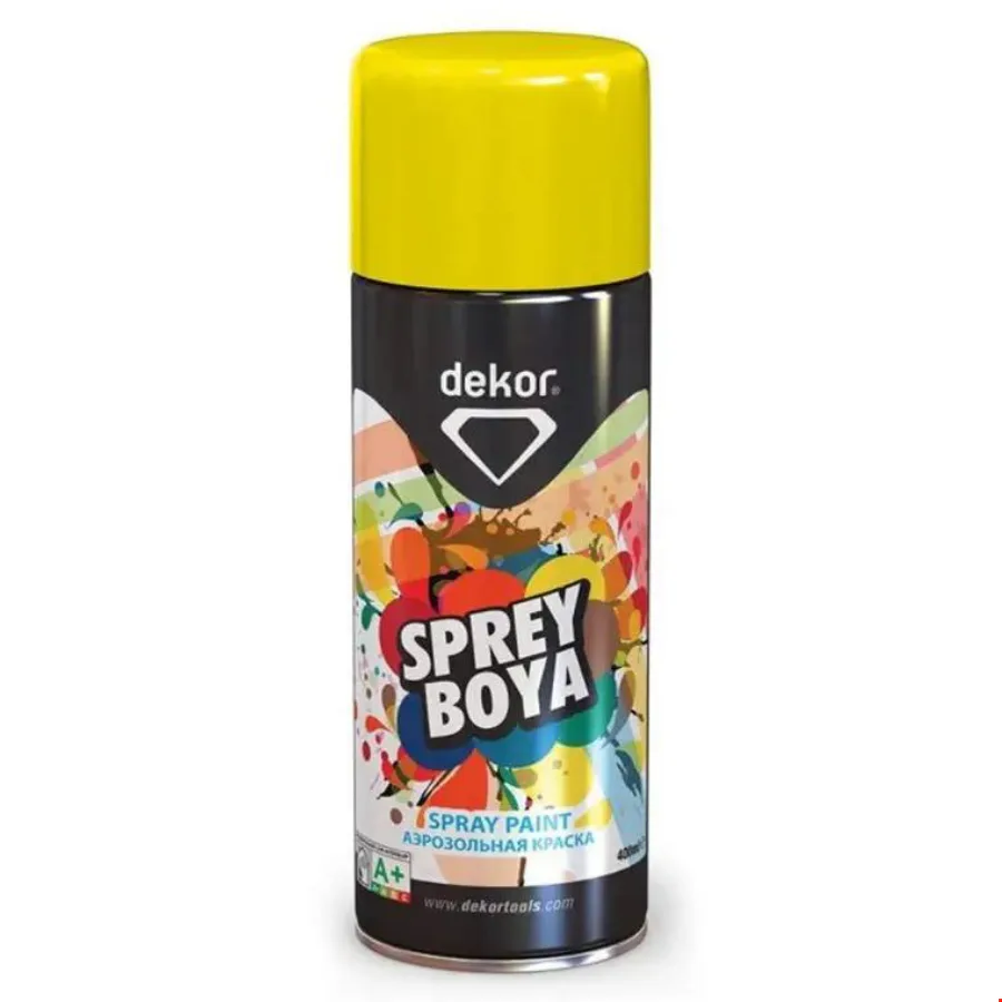 Dekor 662 Sprey Boya 400 ml Krom Sarı