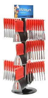 Dizayn 445 Spatula Ürün Standı Kırmızı