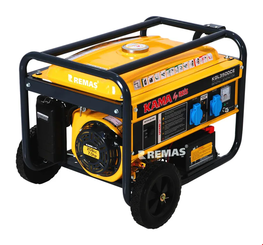 Factor Benzinli İpli-Marşlı Jeneratör KGL3500CE 3.5 KVA
