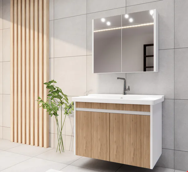 Fiba Tuval 80 cm Banyo Dolabı Beyaz