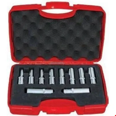 İzeltaş 1108 00 6010 Altı Köşe Derin Lokma Takımı 1/2 10 Parça