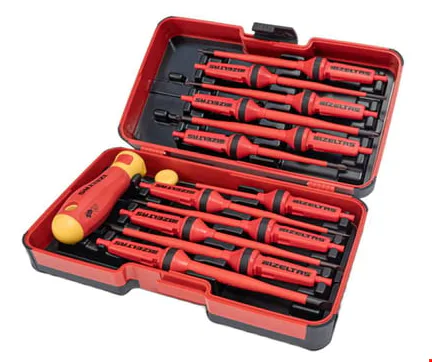 İzeltaş 14000005342 İzoleli Elektroslim Tornavida Set14