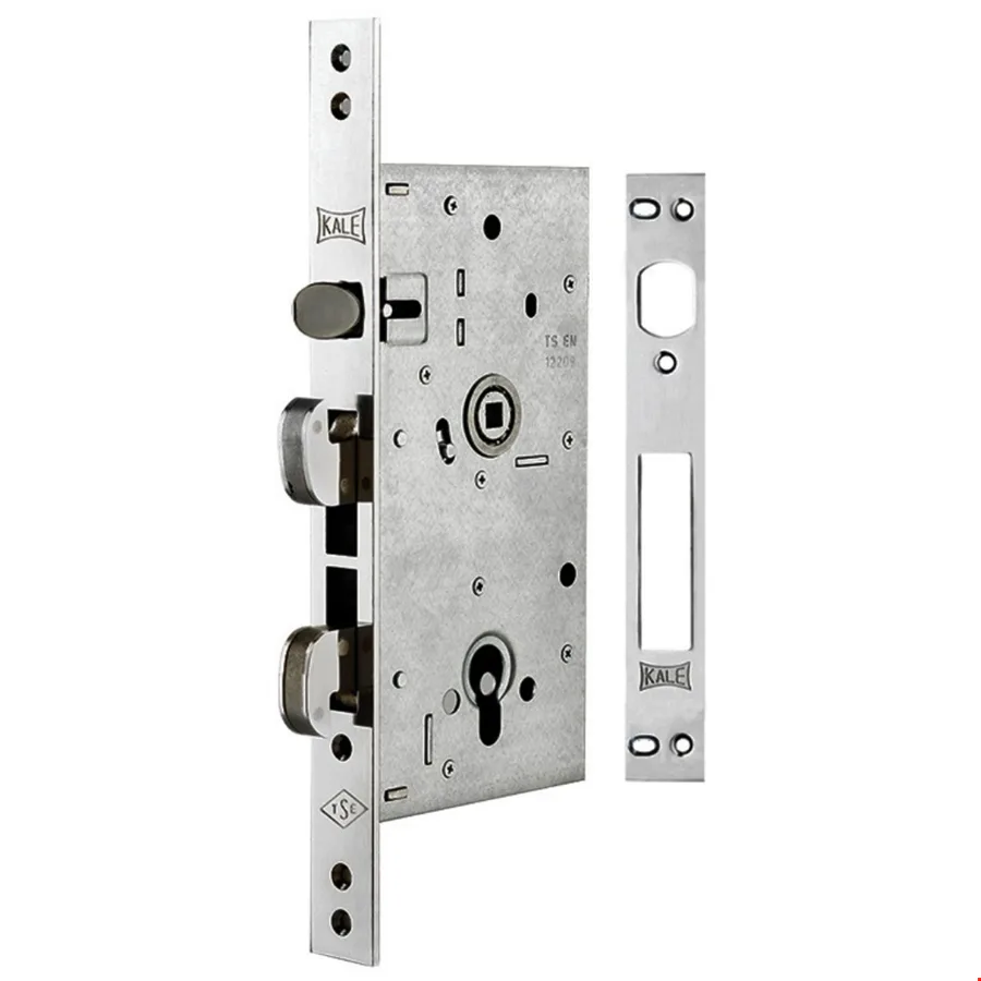 Kale 262R Monoblok Çelik Kapı Kilidi 68 mm Nikel