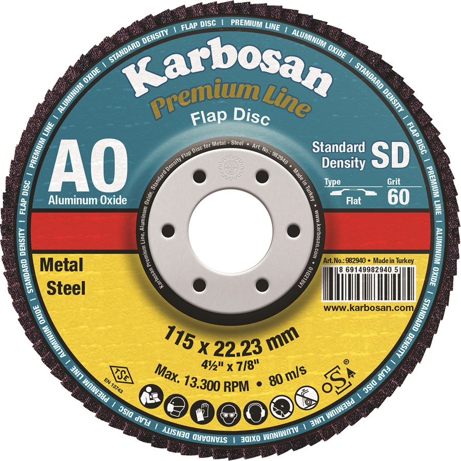 Karbosan Prmiumline Flap Disk AO 115x80 /982985