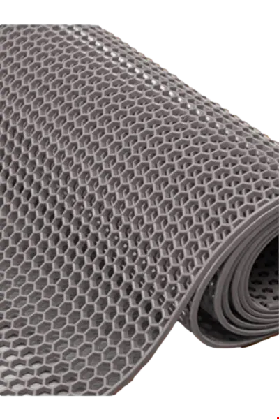 Kıvırcık Petek Mat 90cm Gri 20 MT