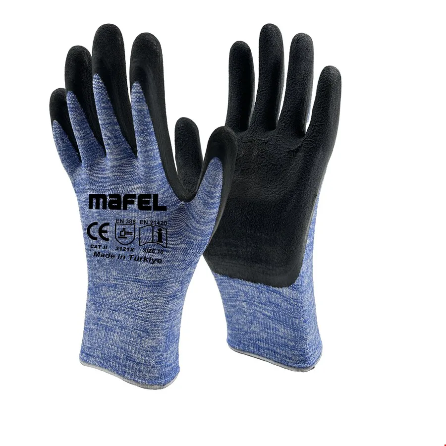 Mafel MF-078 Latex Köpük Flex Eldiven Mavi