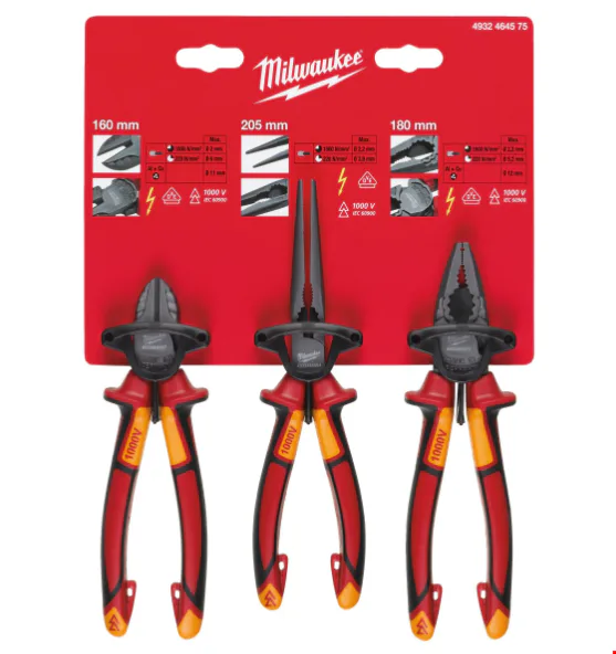 Milwaukee 4932464575 Pense Seti 3 Parça VDE