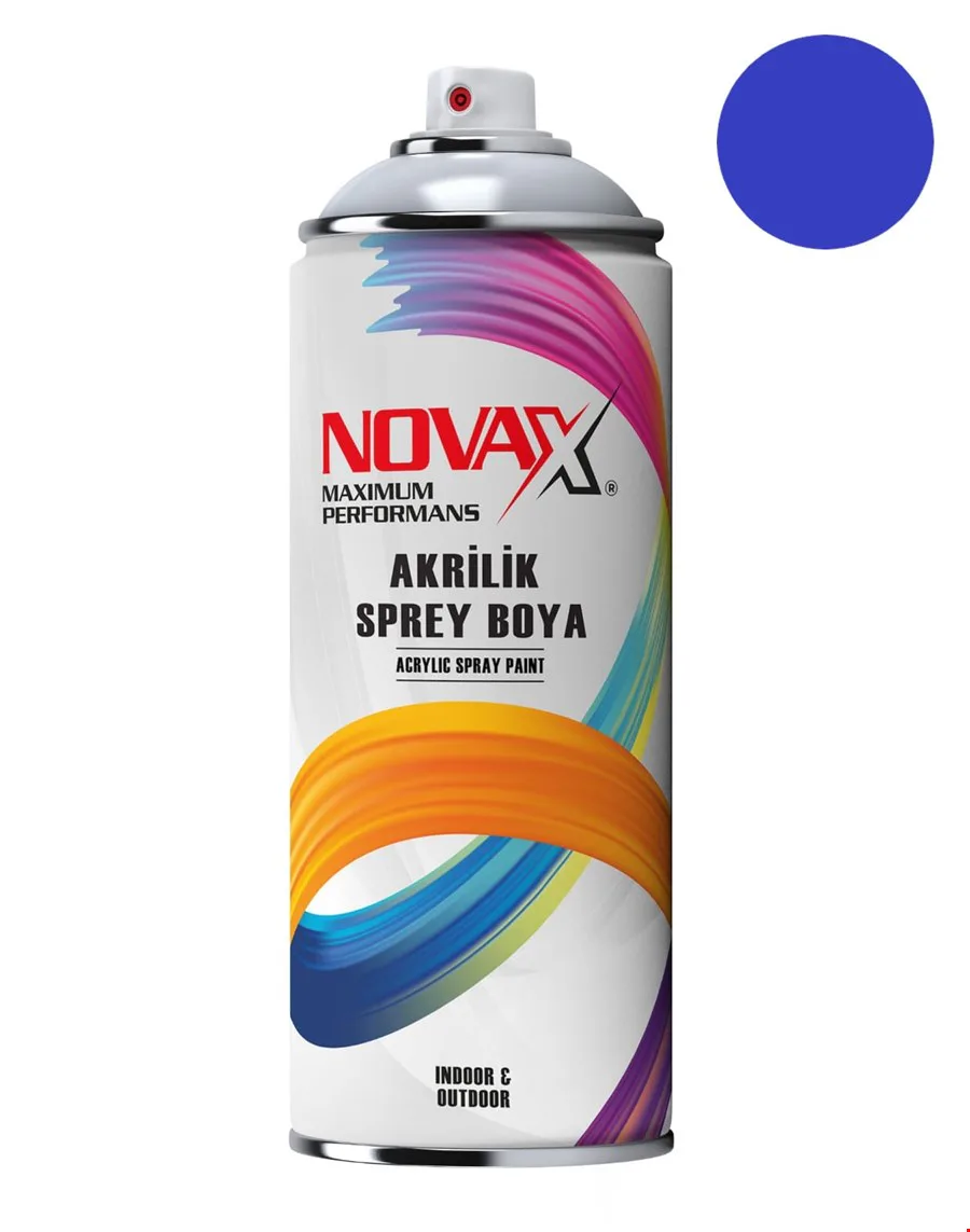 Novax Akrilik Sprey Boya 400 Ml Mavi