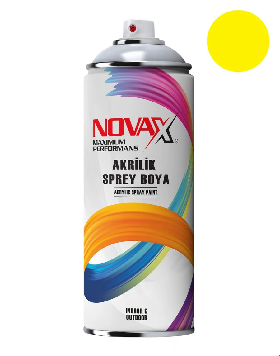 Novax Akrilik Sprey Boya 400 Ml Sarı