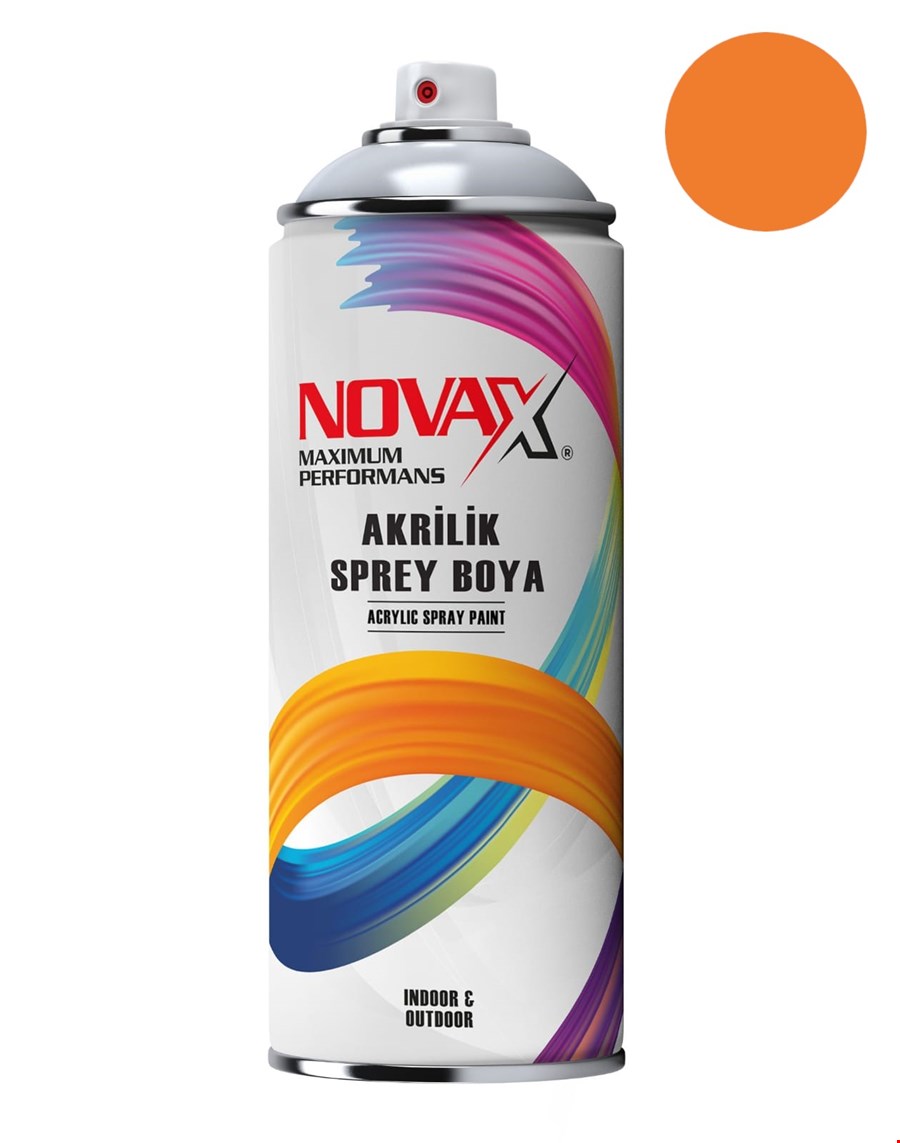 Novax Akrilik Sprey Boya 400 Ml Turuncu