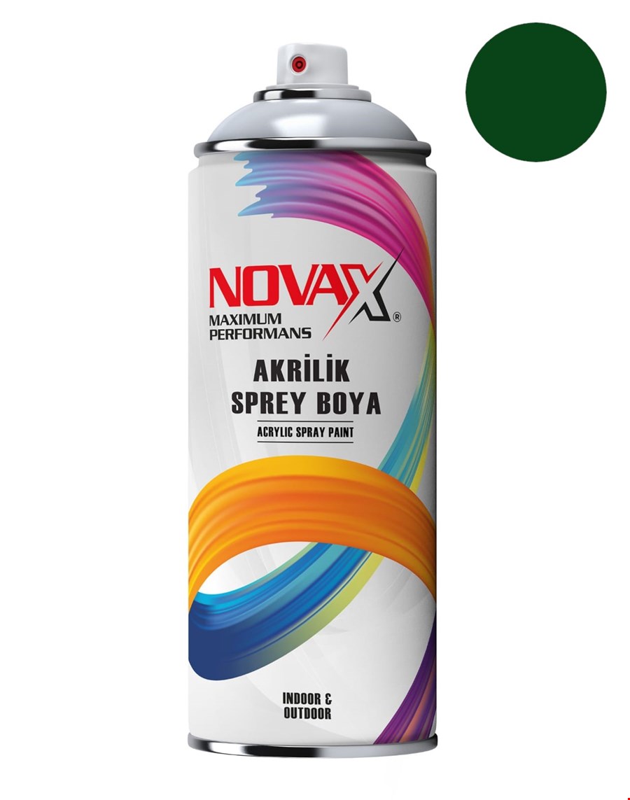 Novax Akrilik Sprey Boya 400 Ml Yeşil