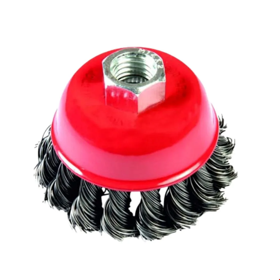 Novax Çanak Fırça Burgulu 100mm