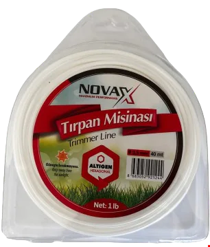 Novax Tırpan Misina Altıgen Beyaz 3.5mm 40 mt