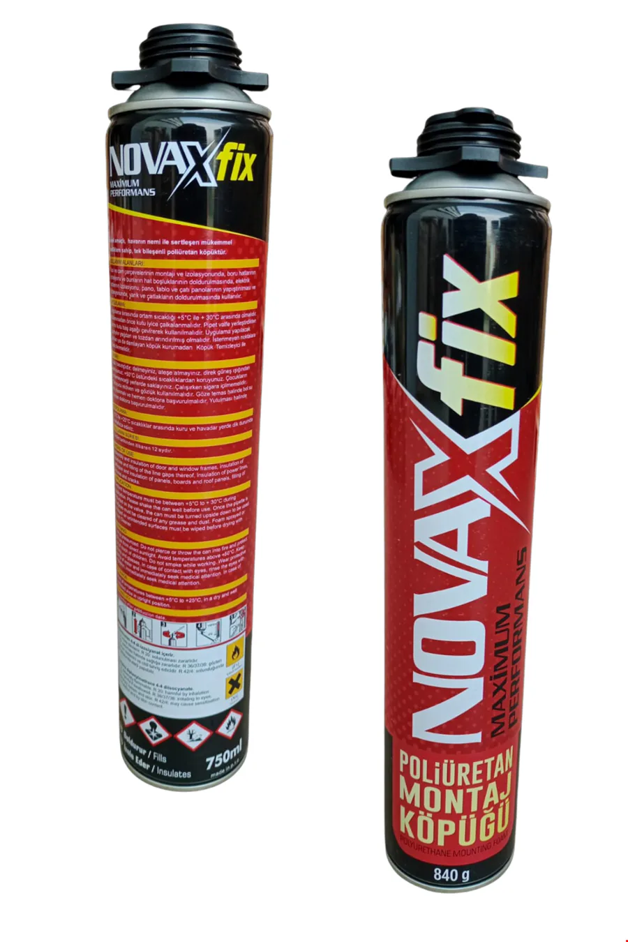 Novaxfix Nx001 Pu Köpük Tabancalı 750 Ml / 840 Gr