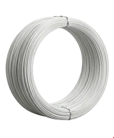 Pvc Kaplı Beyaz Tel 2 mm 10 Kg