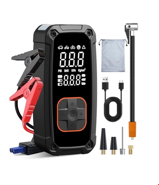 RICO RC4074 Akü Şoklama Şarjlı Hava Kompresörü 8000 A
