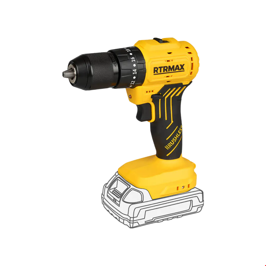 Rtrmax / RTS5012B Akülü Darbeli Matkap Kömürsüz (Aküsüz)