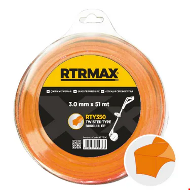 Rtrmax / Rty350 Tırpan Misina Burgulu 3.0mm 51 m