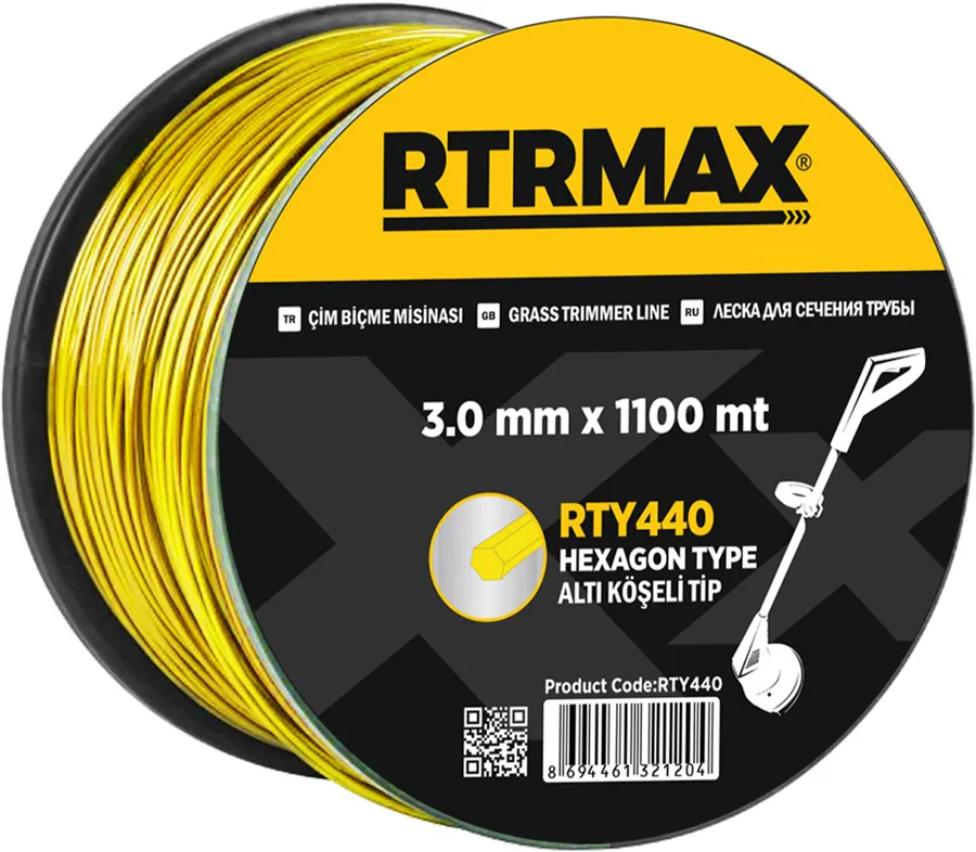 Rtrmax / Rty440 Tırpan Misina Altıgen 3.0mm 1100 m