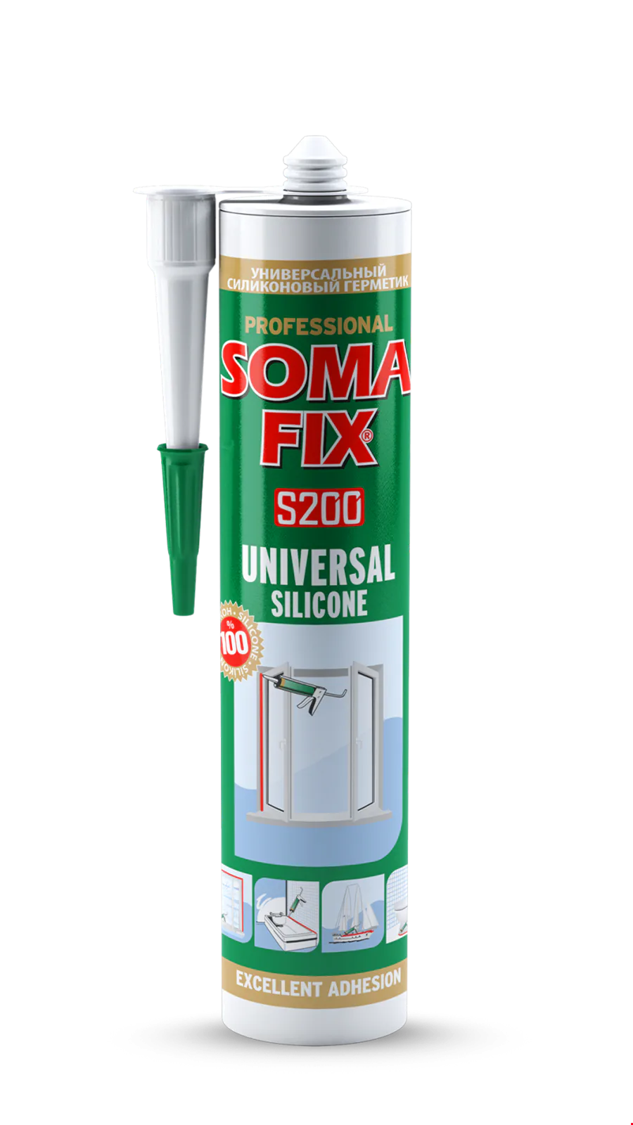Somafix Silikon Antrasit Gri 280gr
