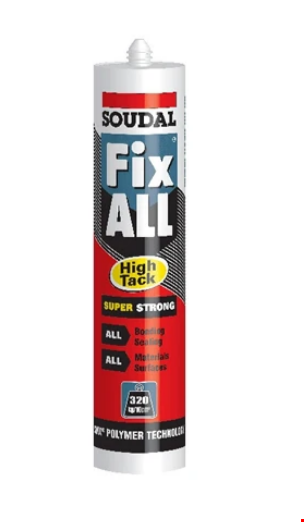 Soudal Fıx All Hıgh Tack Yapıştırıcı Beyaz 290 ml ( Kornij Silikonu )