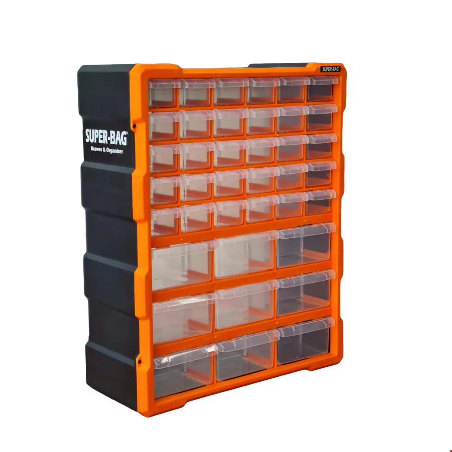 Super Bag ASR-6001 Büyük Monoblok Çekmece Seti 39'Lu