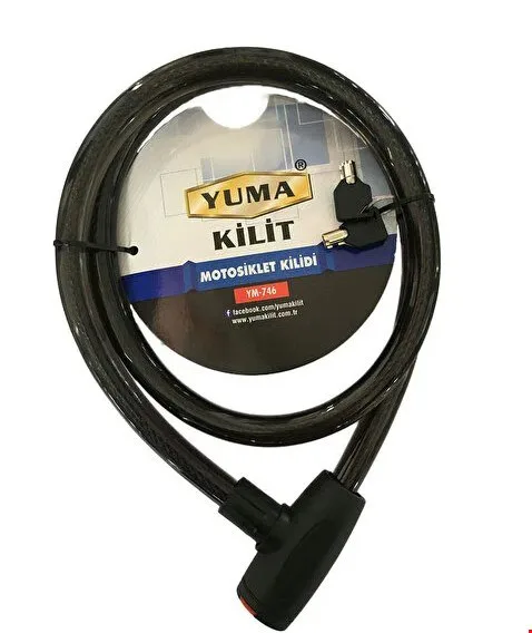 Yuma 746 Motosiklet Kilidi 20mm*150cm