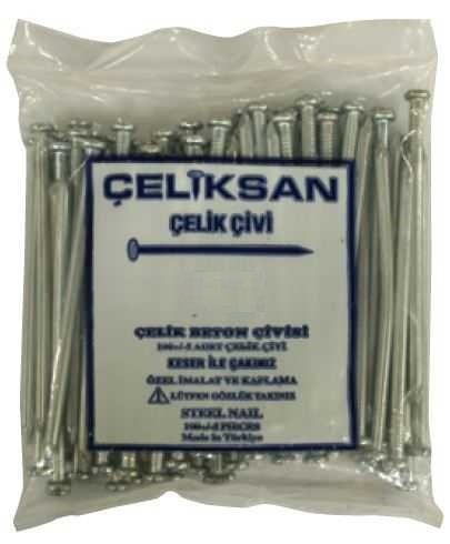ÇELİKSAN ÇELİK ÇİVİ BEYAZ OLUKLU 4 x 40