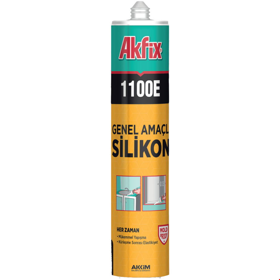 Akfix SA142 Silikon 280gr Beyaz(YENİ) 1100E